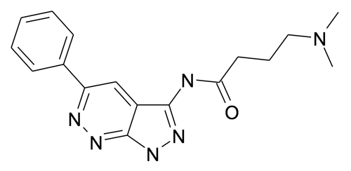4-Dimethylamino-N-(5-phenyl-1H-pyrazolo[3,4-c]pyridazin-3-yl)-butyramide