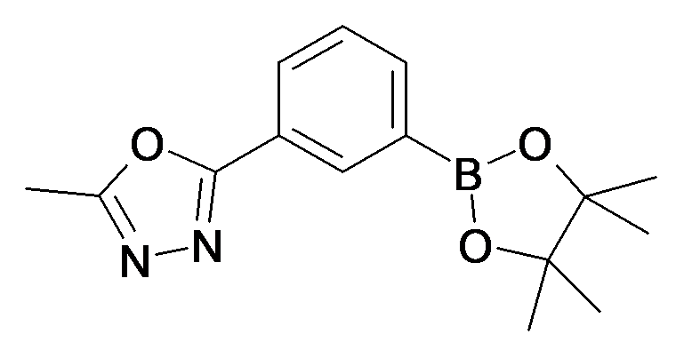 2-Methyl-5-[3-(4,4,5,5-tetramethyl-[1,3,2]dioxaborolan-2-yl)-phenyl]-[1,3,4]oxadiazole