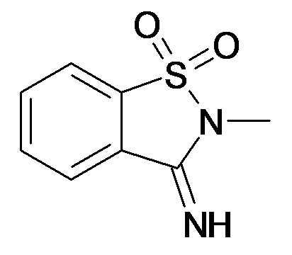 2-Methyl-1,1-dioxo-1,2-dihydro-1lambda*6*-benzo[d]isothiazol-3-ylideneamine