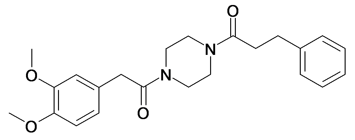 1-{4-[2-(3,4-Dimethoxy-phenyl)-acetyl]-piperazin-1-yl}-3-phenyl-propan-1-one