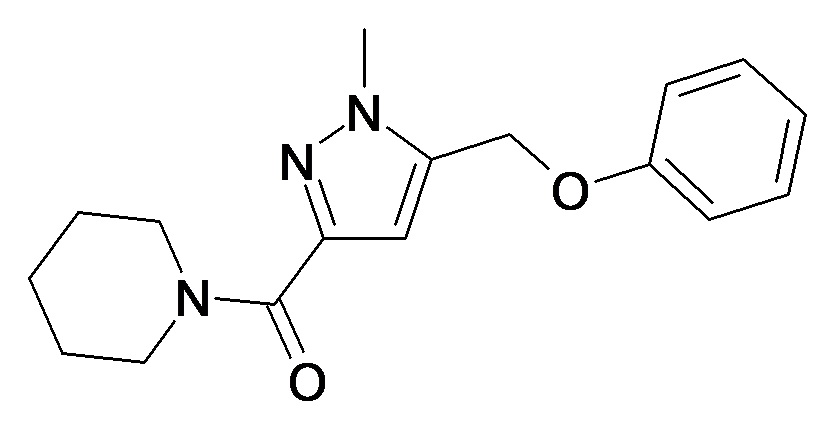 (1-Methyl-5-phenoxymethyl-1H-pyrazol-3-yl)-piperidin-1-yl-methanone