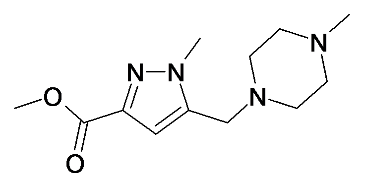1-Methyl-5-(4-methyl-piperazin-1-ylmethyl)-1H-pyrazole-3-carboxylic acid methyl ester