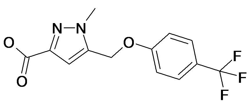 1-Methyl-5-(4-trifluoromethyl-phenoxymethyl)-1H-pyrazole-3-carboxylic acid