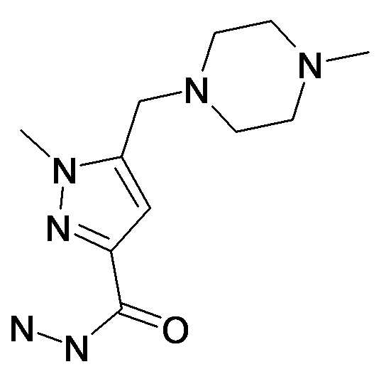 1-Methyl-5-(4-methyl-piperazin-1-ylmethyl)-1H-pyrazole-3-carboxylic acid hydrazide