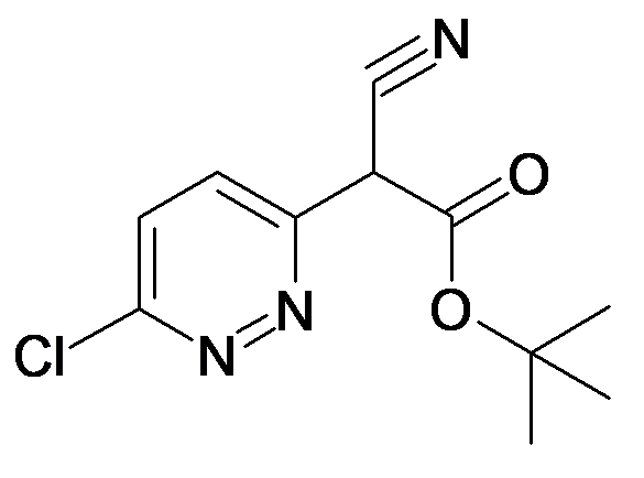 (6-Chloro-pyridazin-3-yl)-cyano-acetic acid tert-butyl ester