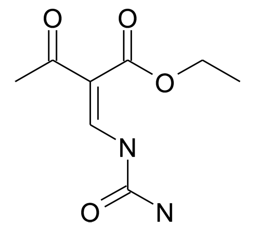 3-Oxo-2-[1-ureido-meth-(Z)-ylidene]-butyric acid ethyl ester