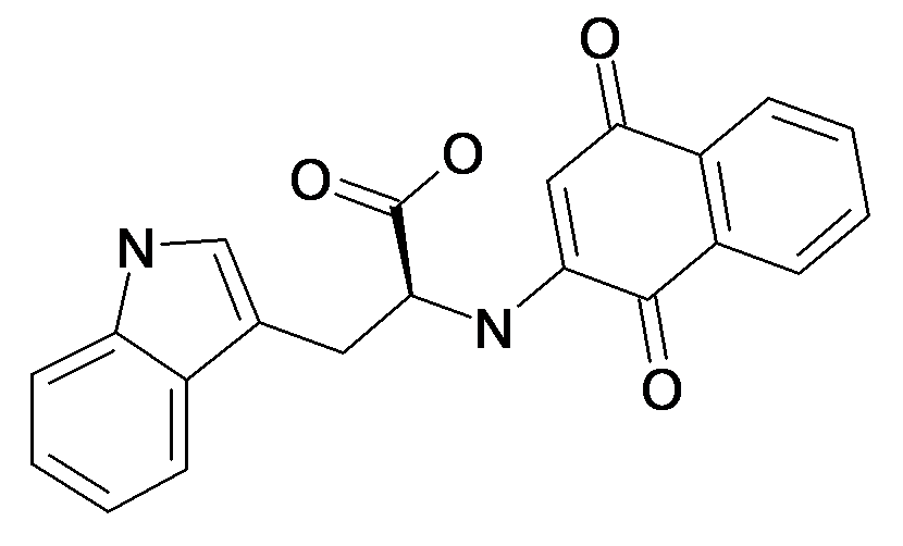 (S)-2-(1,4-Dioxo-1,4-dihydro-naphthalen-2-ylamino)-3-(1H-indol-3-yl)-propionic acid
