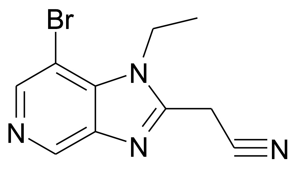 2-(7-Bromo-1-ethyl-1H-imidazo[4,5-c]pyridin-2-yl)-acetonitrile