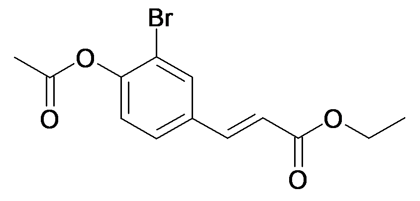 (E)-3-(4-Acetoxy-3-bromo-phenyl)-acrylic acid ethyl ester